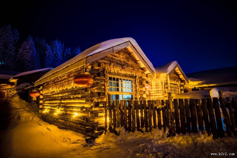 哈尔滨雪乡风景图片