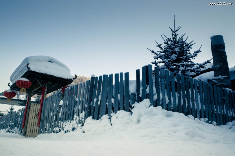 哈尔滨雪乡风景图片