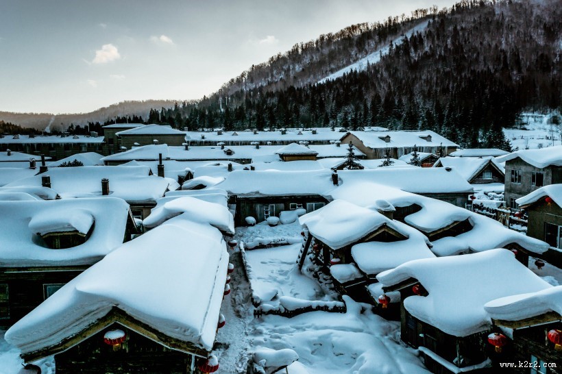 哈尔滨雪乡风景图片