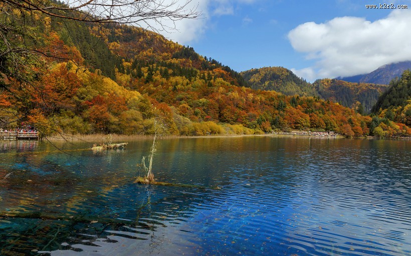 美丽的九寨沟风景图片