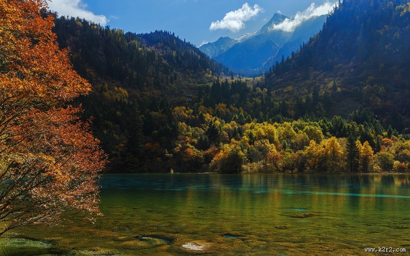 美丽的九寨沟风景图片