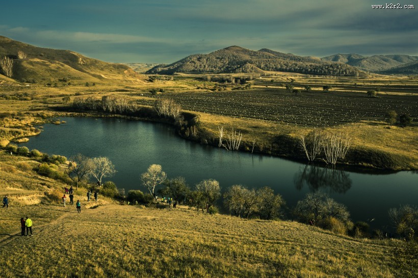 金秋蛤蟆坝风景图片大全