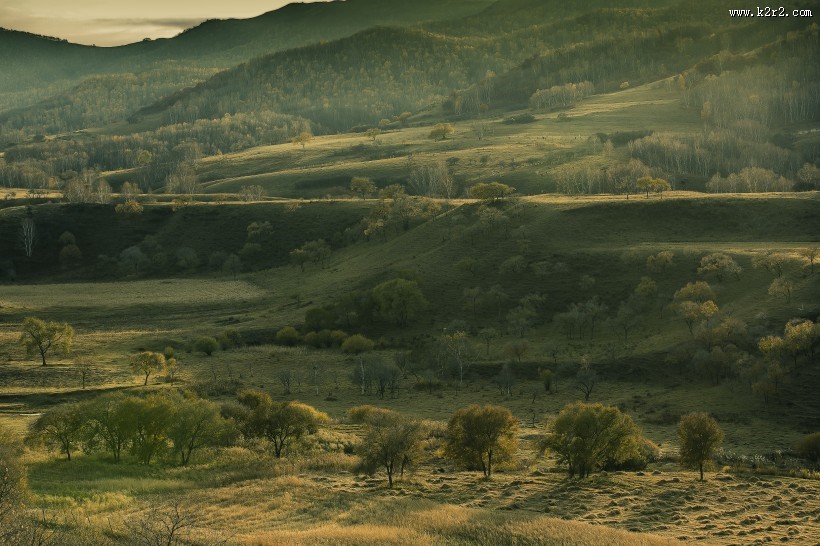 金秋蛤蟆坝风景图片大全