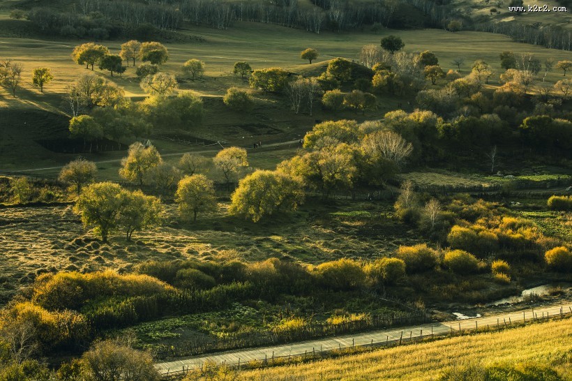 金秋蛤蟆坝风景图片大全
