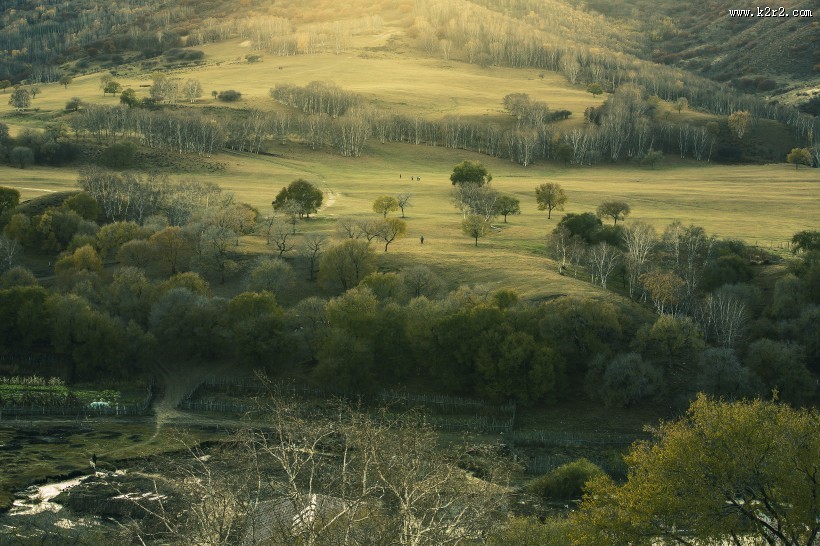 金秋蛤蟆坝风景图片大全