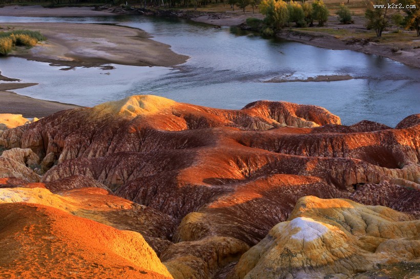 新疆五彩滩风景图片大全