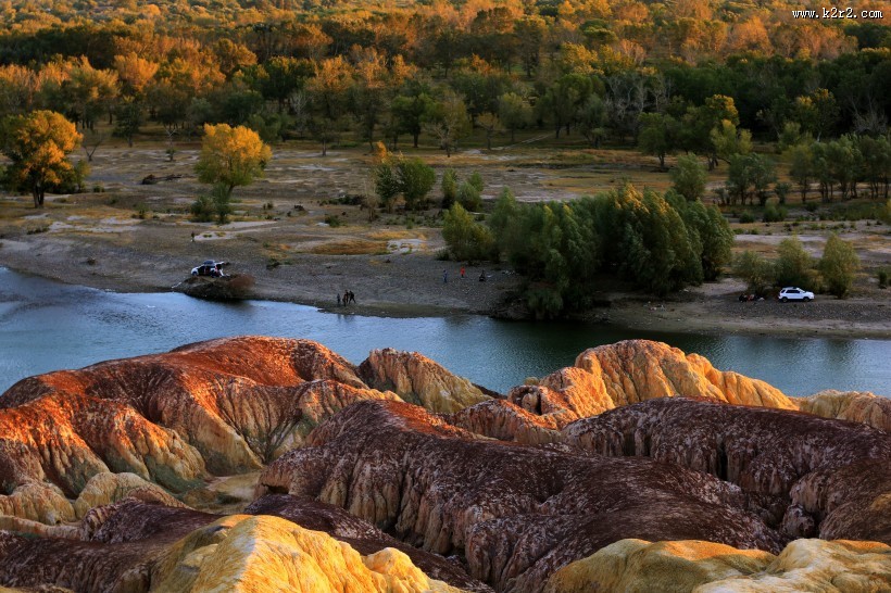 新疆五彩滩风景图片大全