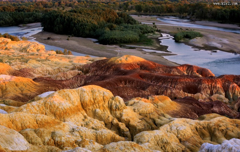 新疆五彩滩风景图片大全