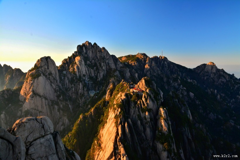 安徽黄山秋日风景图片