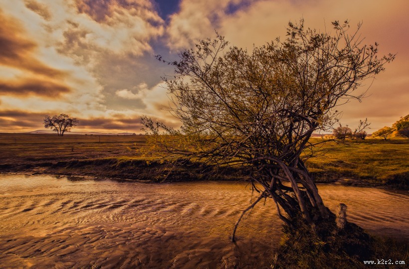 金秋乌兰布统风景图片