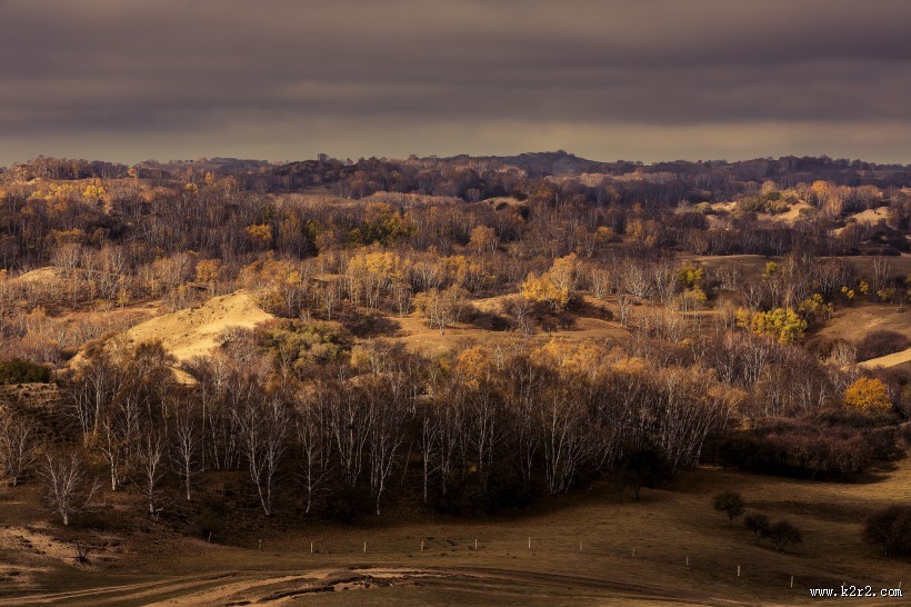 金秋乌兰布统风景图片