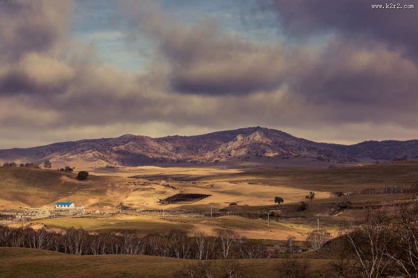 金秋乌兰布统风景图片