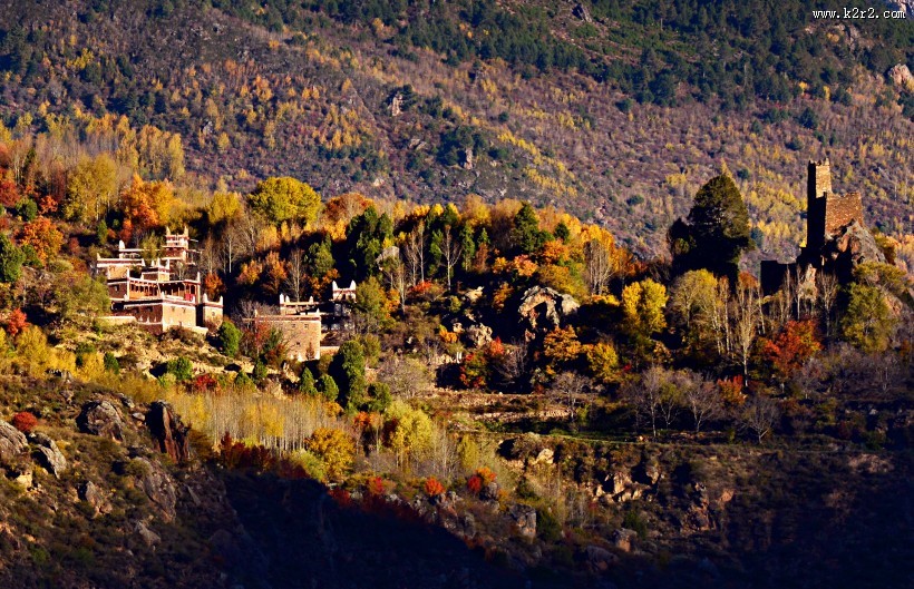 四川川西巴丹藏寨风景图片大全