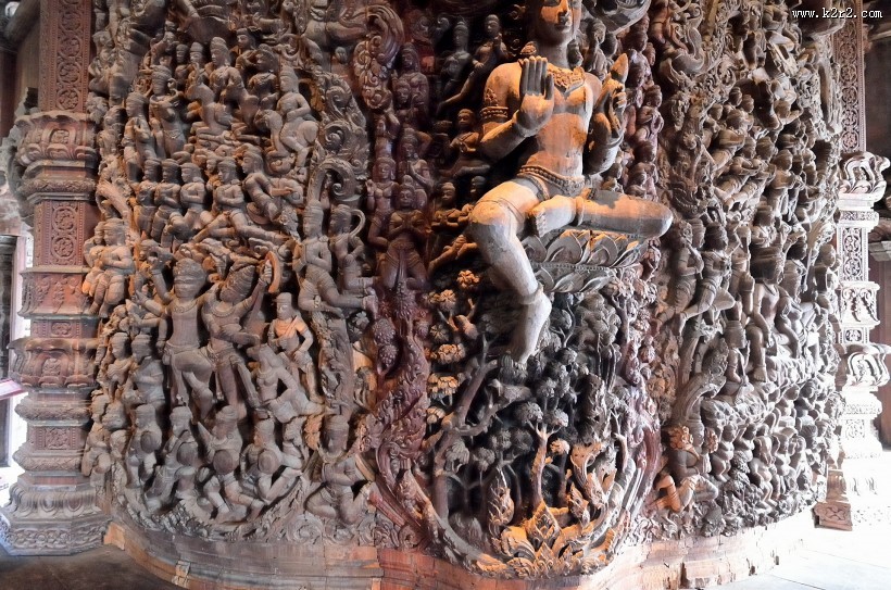 泰国芭堤雅真理寺图片