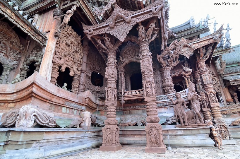 泰国芭堤雅真理寺图片