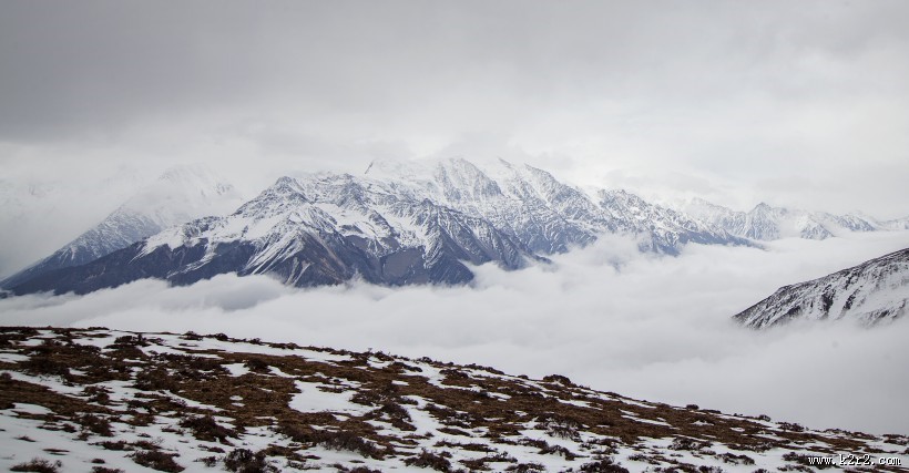 四川贡嘎雪山风景图片
