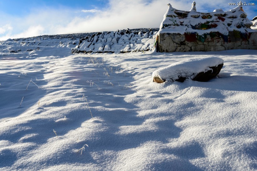 四川高尔寺山雪景图片大全