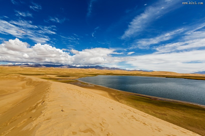 青海金子海风景图片
