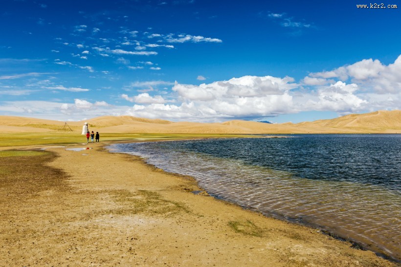 青海金子海风景图片