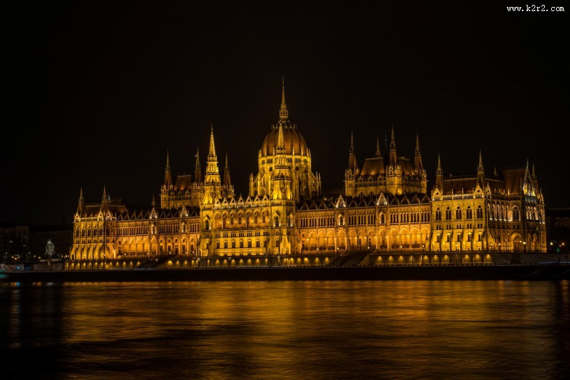 匈牙利首都布达佩斯夜景图片