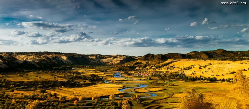 河北坝上秋色风景图片