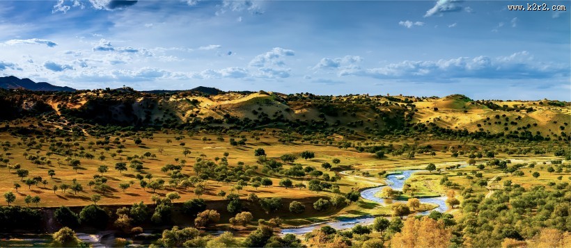 河北坝上秋色风景图片