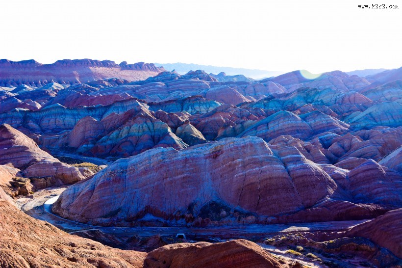 甘肃张掖丹霞地貌图片