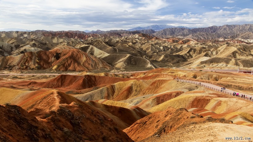 甘肃张掖丹霞地貌风景图片大全