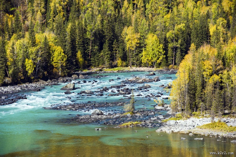 新疆喀纳斯卧龙湾风景图片大全