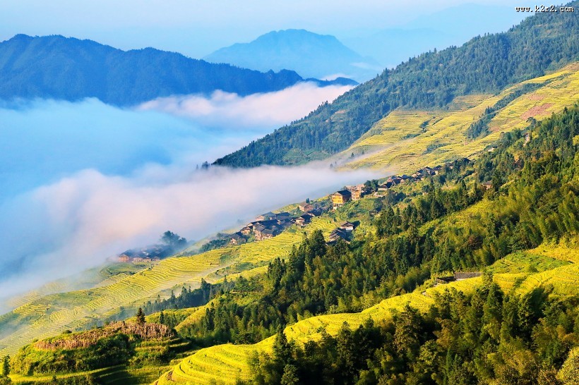 广西龙脊梯田风景图片大全
