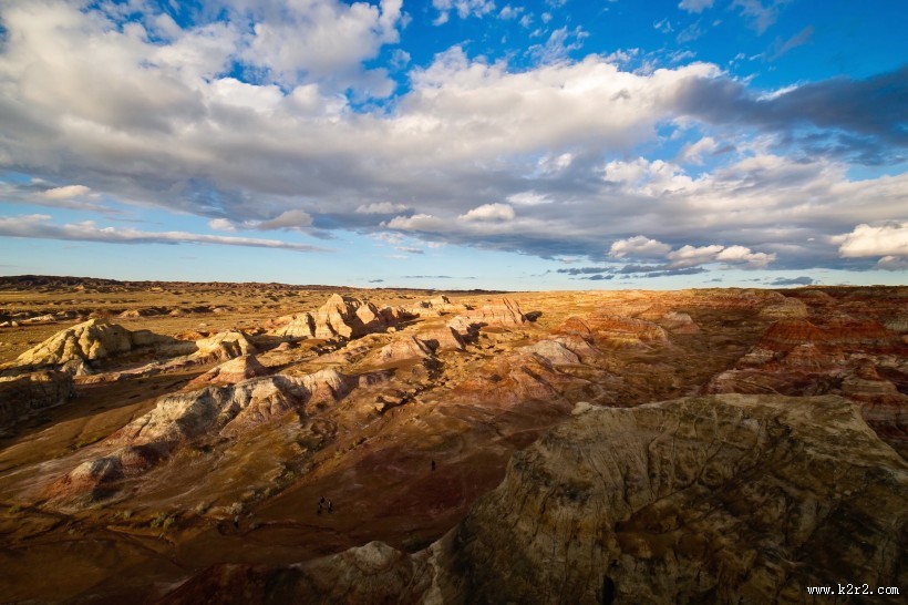 新疆五彩城日落风景图片大全