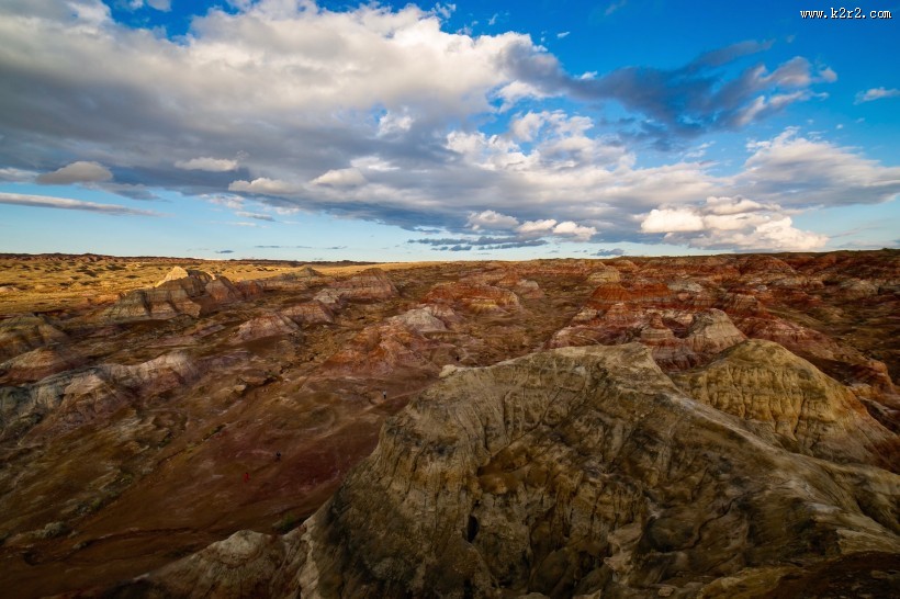 新疆五彩城日落风景图片大全