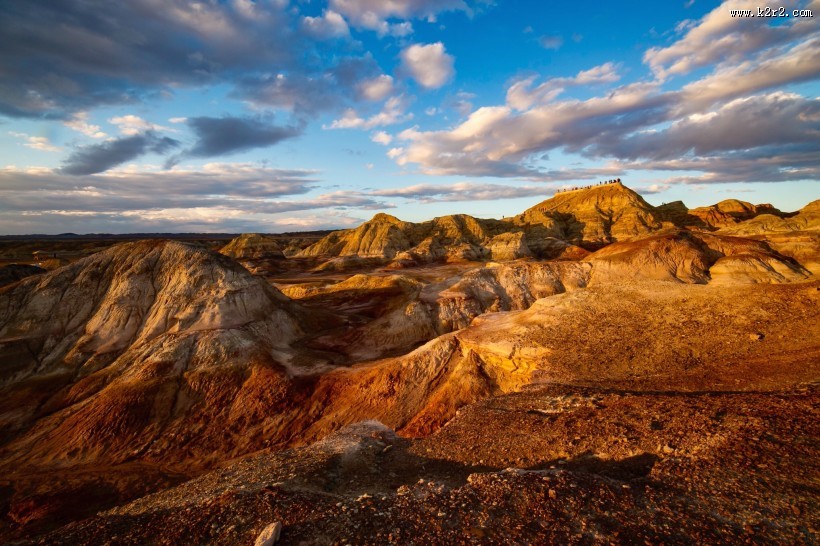 新疆五彩城日落风景图片大全