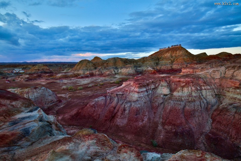 新疆五彩城日落风景图片大全