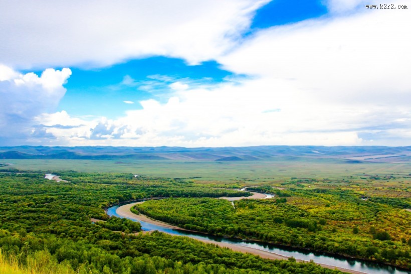内蒙古呼伦贝尔草原风景图片