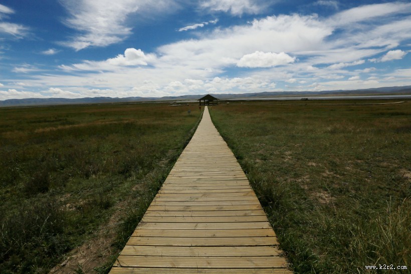 甘肃尕海湖风景图片