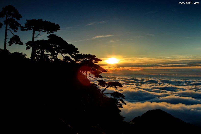 江西三清山日出风景图片