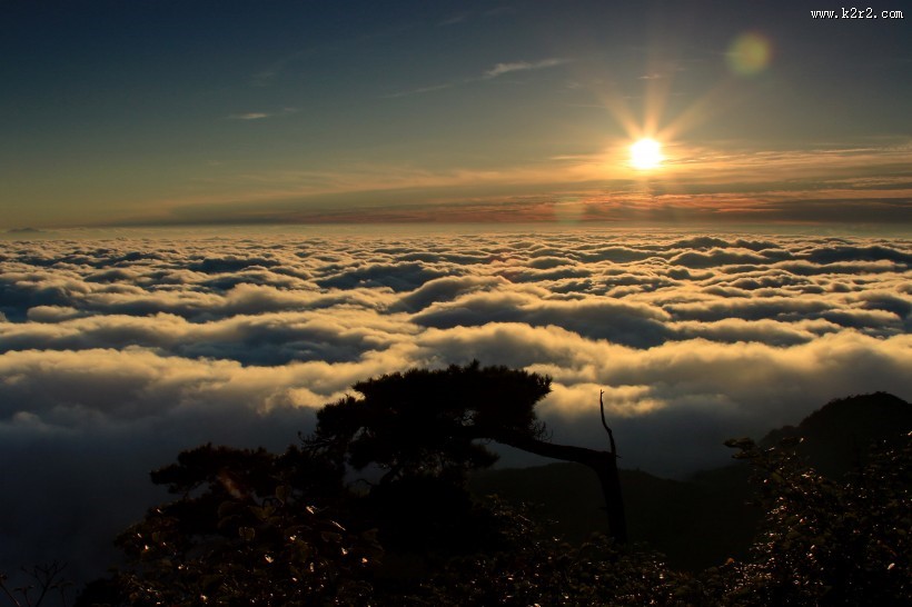 江西三清山日出风景图片