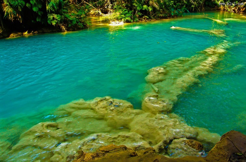 老挝琅勃拉邦光西瀑布图片