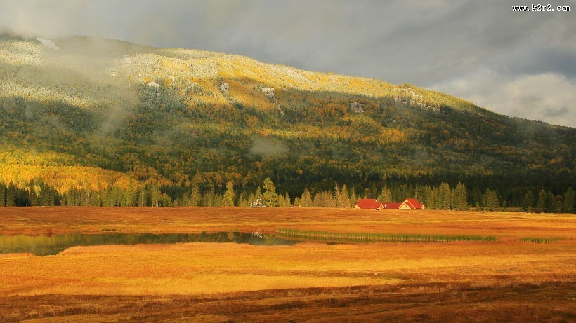 新疆喀纳斯鸭泽湖风景图片大全