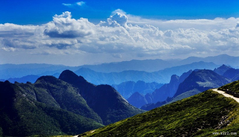 西安秦岭光头山风景图片大全