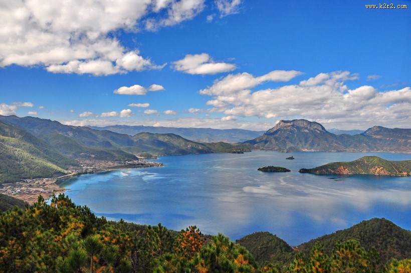 四川泸沽湖风景图片