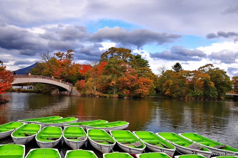 日本大沼国定公园风景图片
