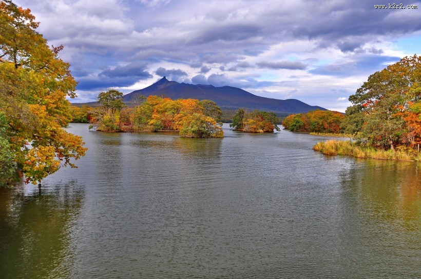 日本大沼国定公园风景图片