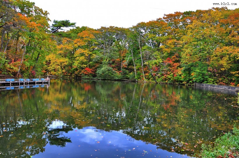 日本大沼国定公园风景图片