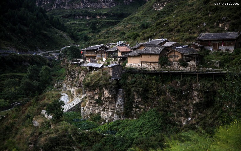 山西悬空村风景图片