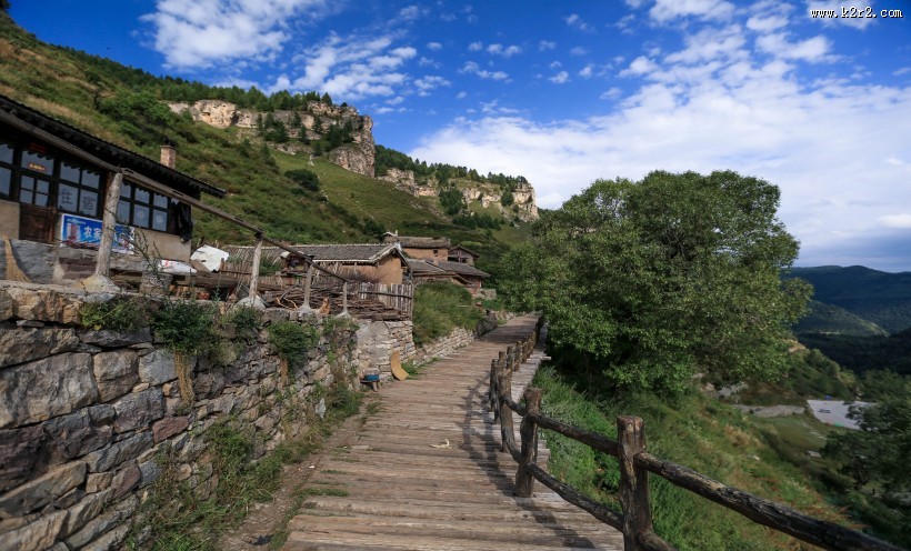 山西悬空村风景图片