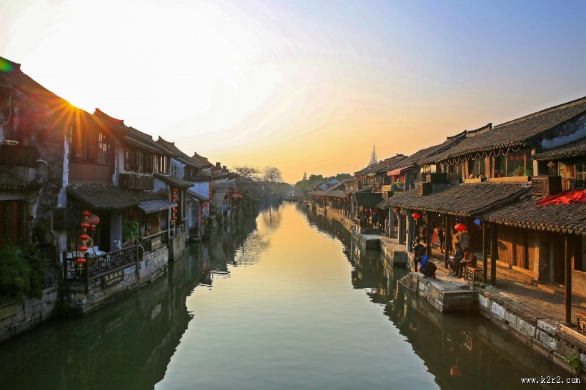 浙江西塘古镇风景图片