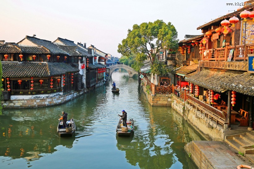 浙江西塘古镇风景图片