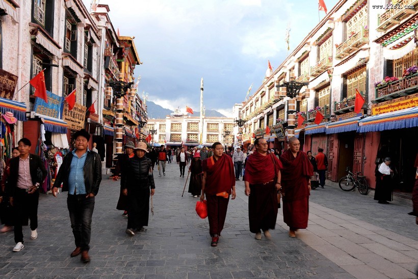 西藏拉萨八廓街人文风景图片大全